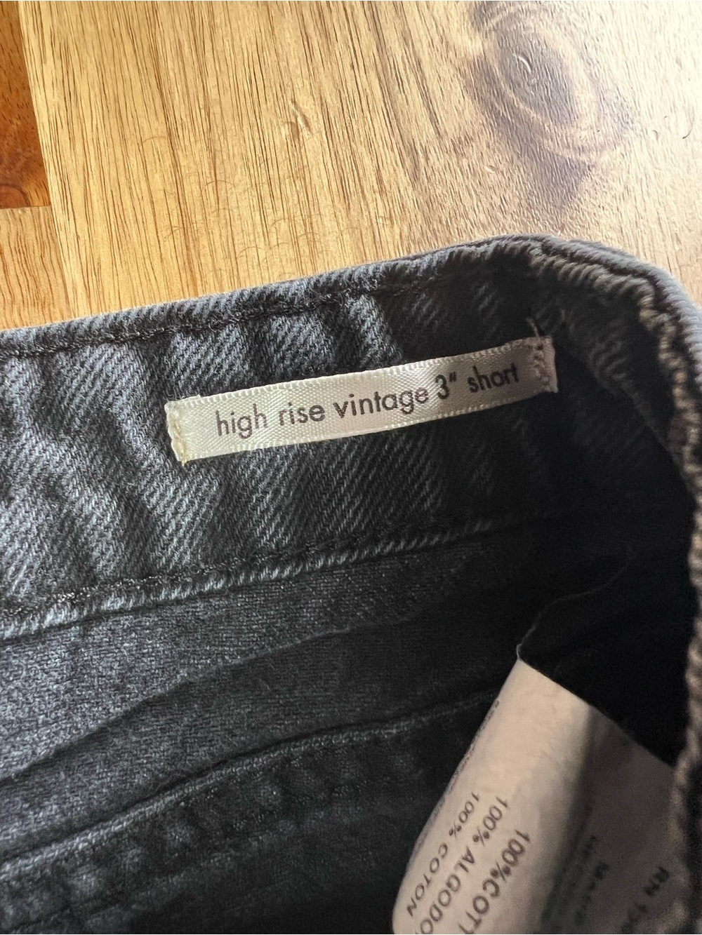 Wrangler High Rise Vintage Black Distressed Denim Shorts Size 4 - Picture 3 of 9